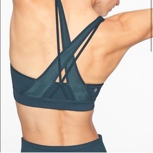 ATHLETA Teal Transcendence Sports Bra  sz XL